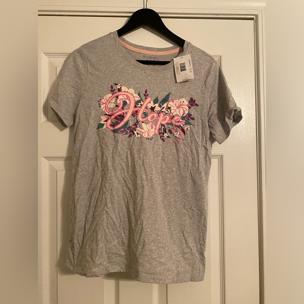 Vera Bradley. T-shirt. Size Small. Floral. “Hope”. NWT.